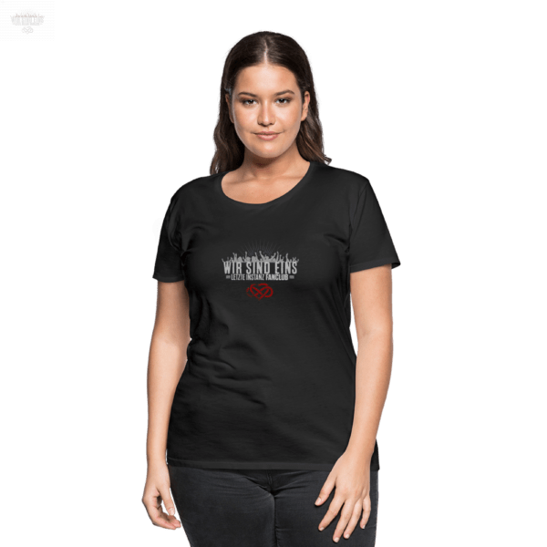 1-13.png Frauen Premium T-Shirt mit Rücken-Logo