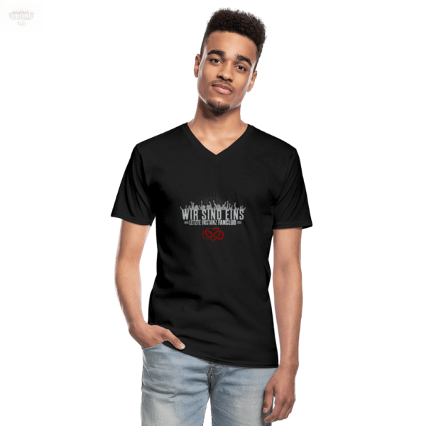 Klassisches Männer-T-Shirt mit V-Ausschnitt